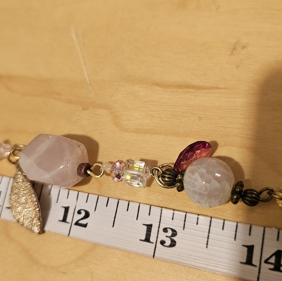 Suncatcher with rose quartz and Swarovski - Picture 6 of 9